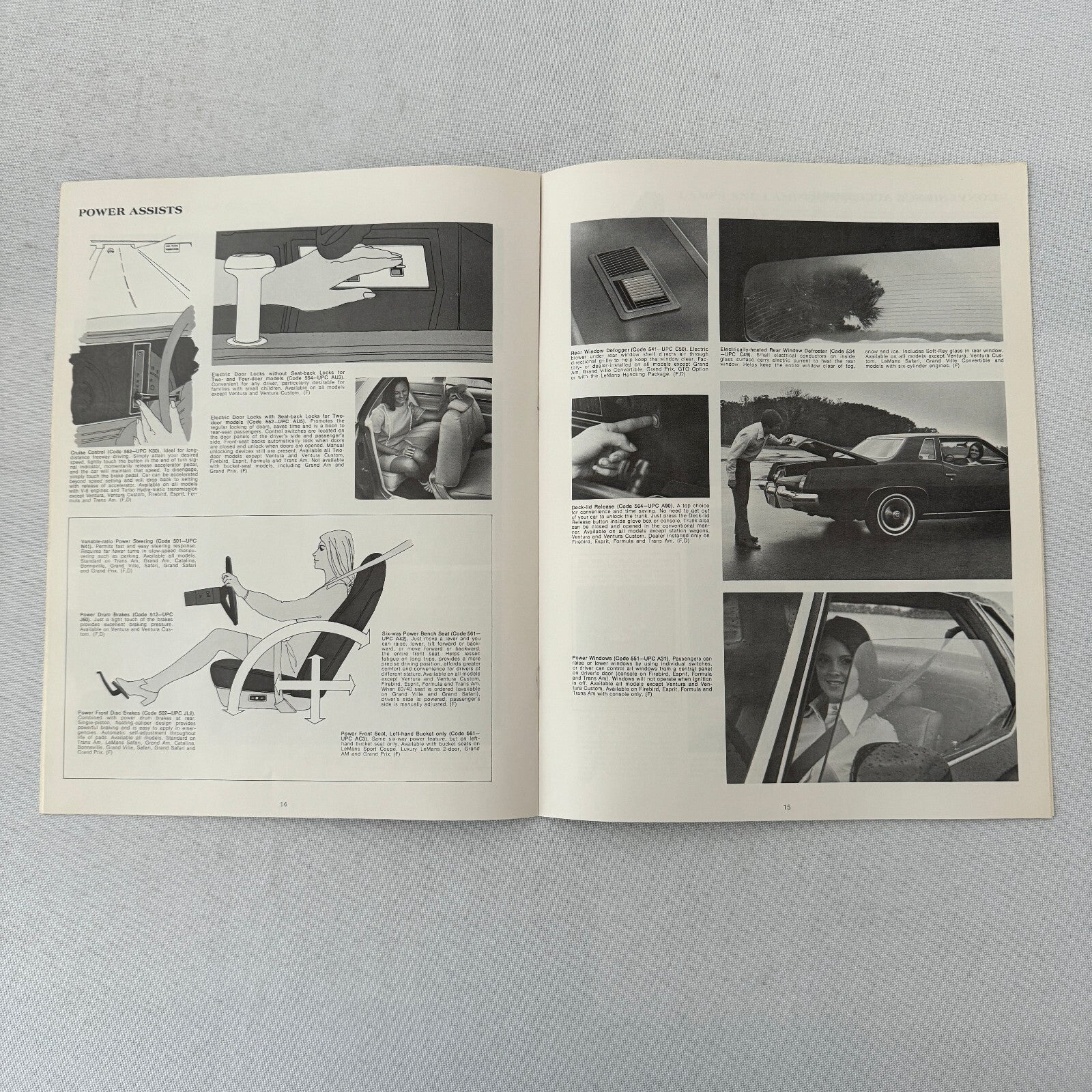 1973 Pontiac ACCESSORIES Sales Brochure Catalog Firebird Ventura GTO Catalina +