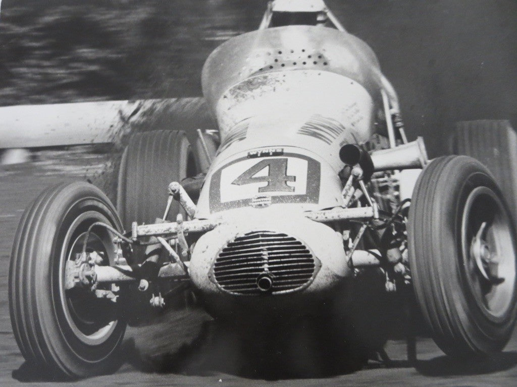Vintage 1960s Don Branson Racing Car Photo Photograph - Very Large Original 