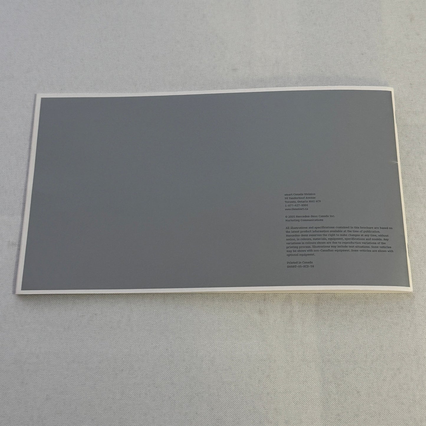 2006 Smart Fortwo Coupe and Fortwo Cabriolet CDI car Sales Brochure Catalog