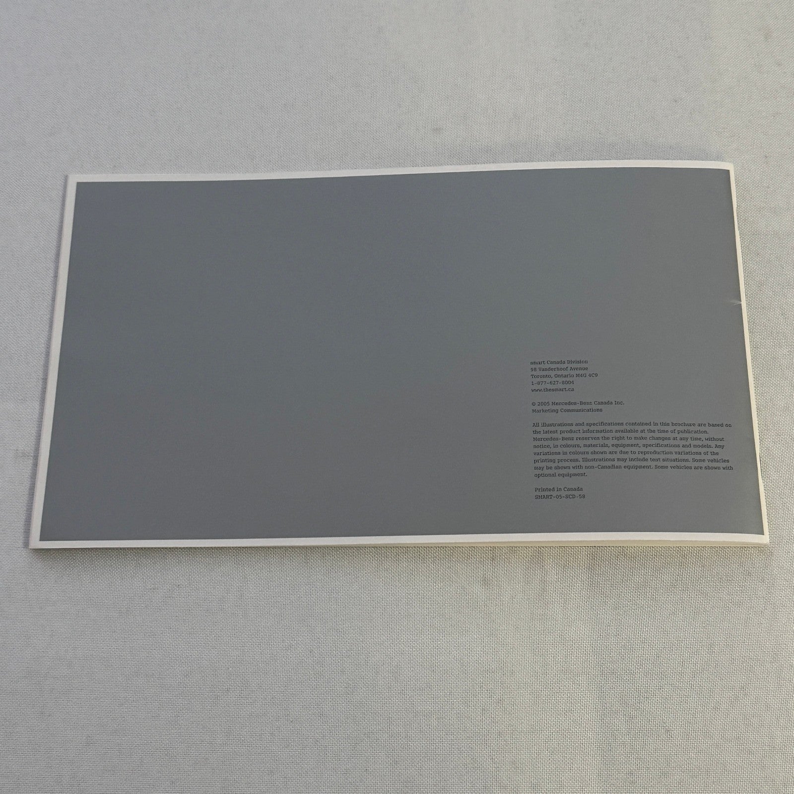 2006 Smart Fortwo Coupe and Fortwo Cabriolet CDI car Sales Brochure Catalog