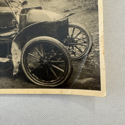 Vintage Car Automobile Photo Photograph Print 1902 Vehicle History on Back