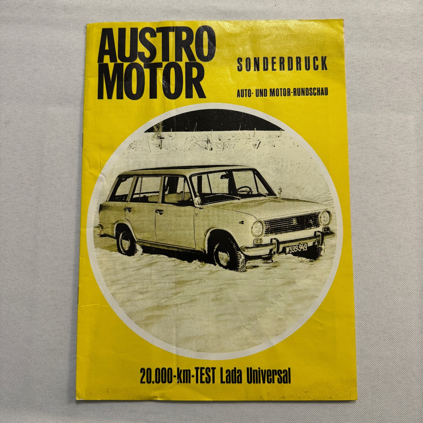1974 Lada Universal Car Road Test Sales Brochure Catalog German Text Vintage