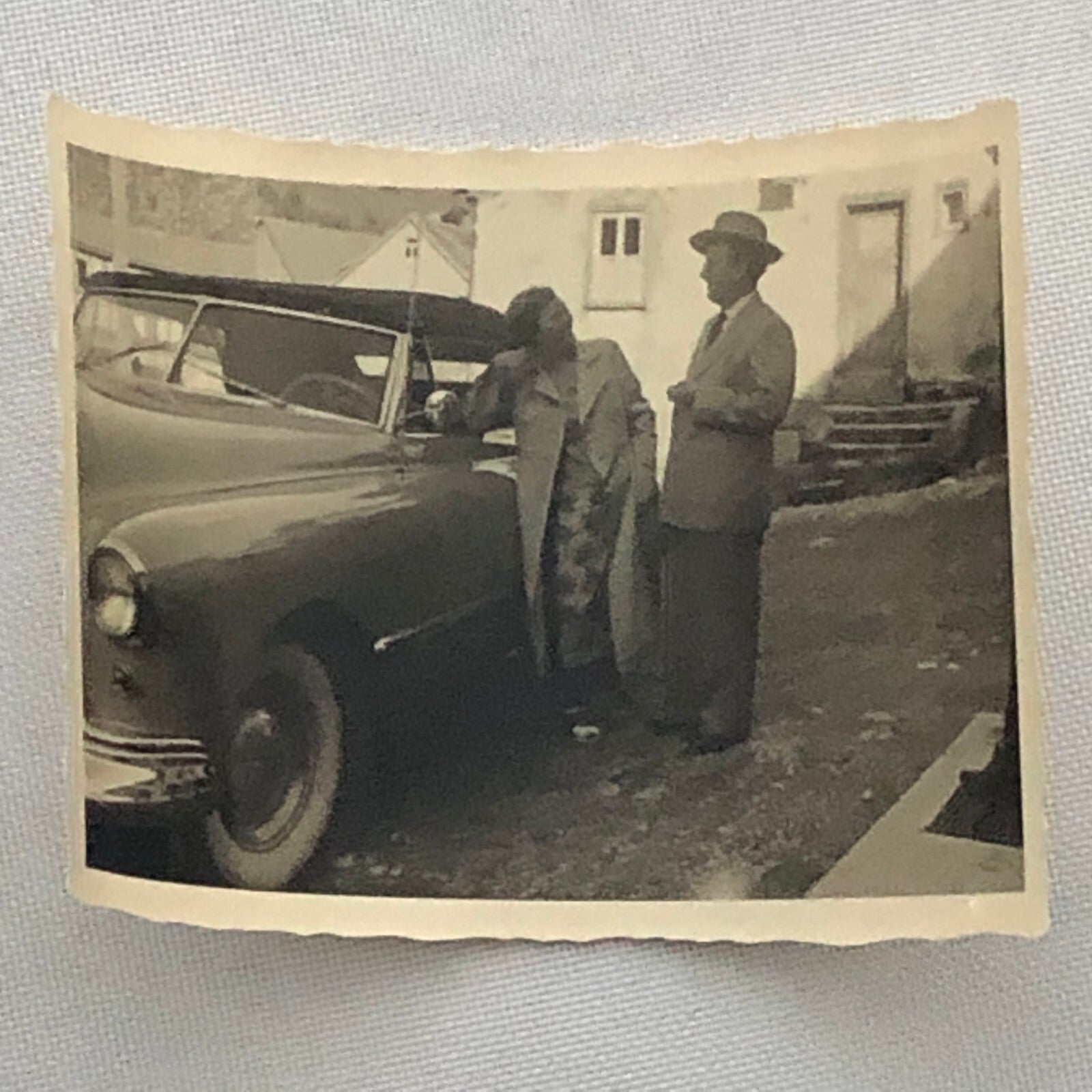 Vintage Car Automobile Photo Photograph Snapshot Lot of 2 Germany AL22SM2