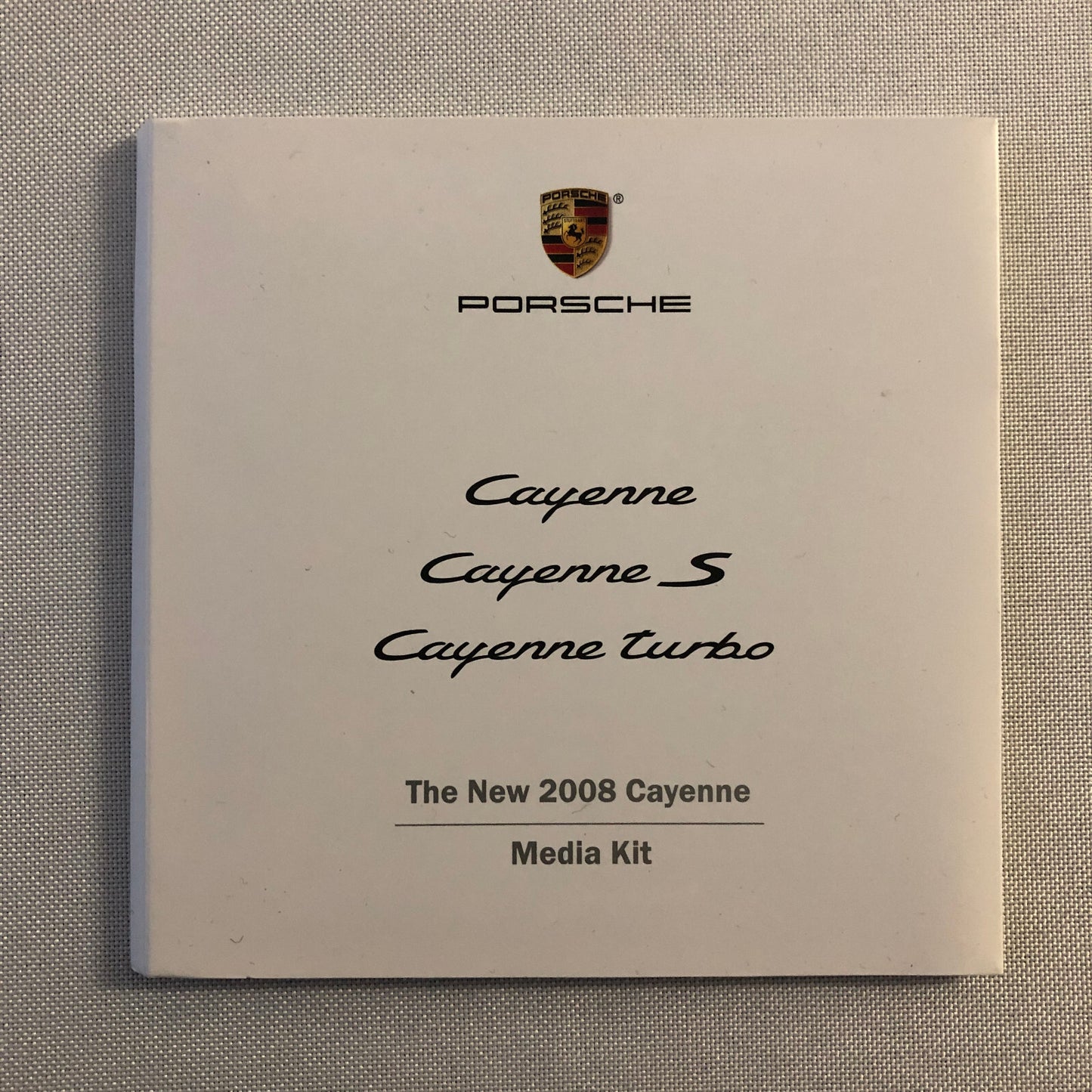 2008 Porsche Press Kit Photo CD Porsche Cayenne S Turbo