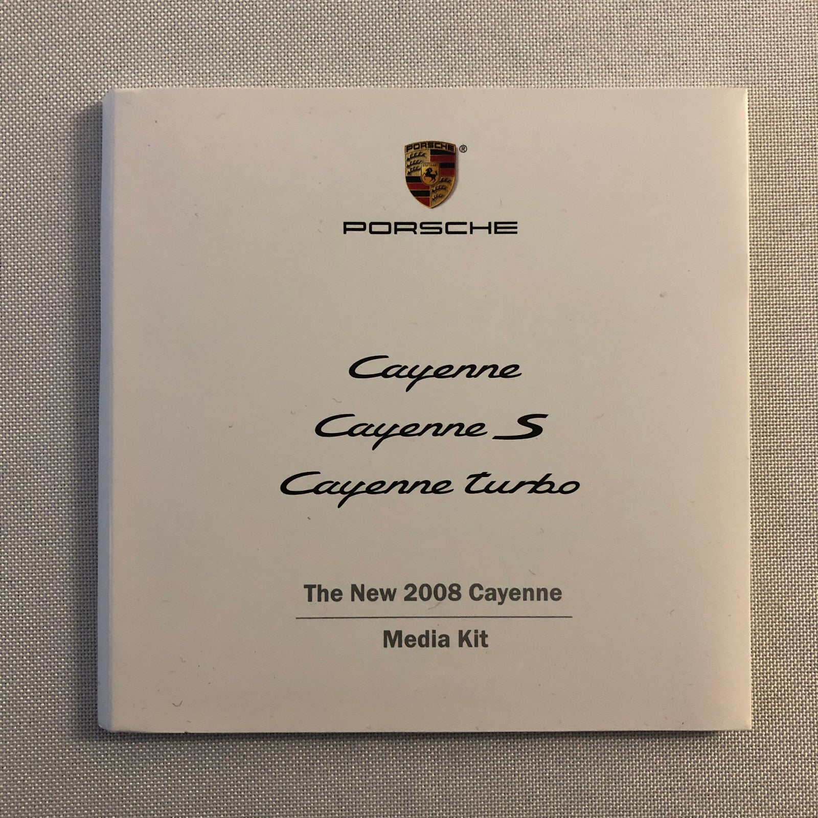 2008 Porsche Press Kit Photo CD Porsche Cayenne S Turbo