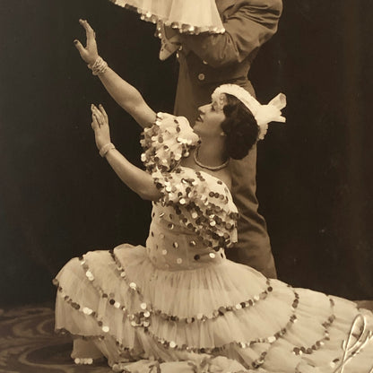 Circus Performer Acrobat Act in Costume Dance Vintage Photo Photograph