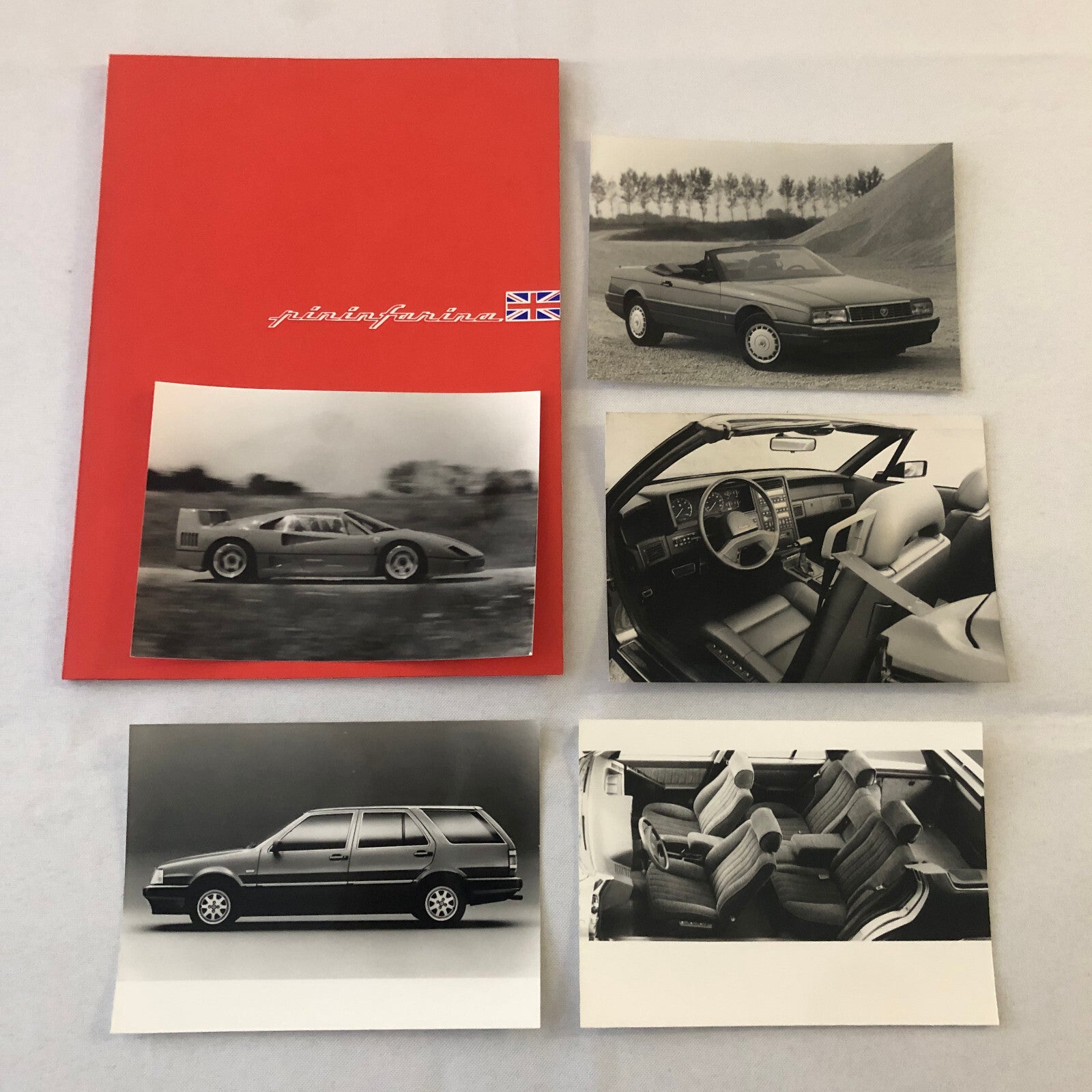 1988 Pininfarina Press Kit Ferrari F40 Lancia Thema Wagon Cadillac Allante