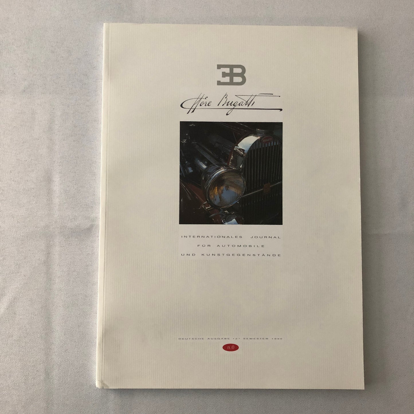 1990 Bugatti Car Book Magazine Journal German Text Vintage Cars +