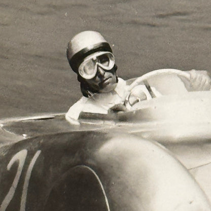 Vintage Racing Car Photo Photograph Print Unidentified Car