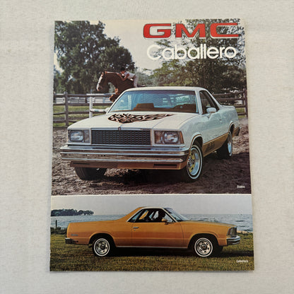 1978 GMC Caballero Pickup Sales Brochure Catalog Advertising