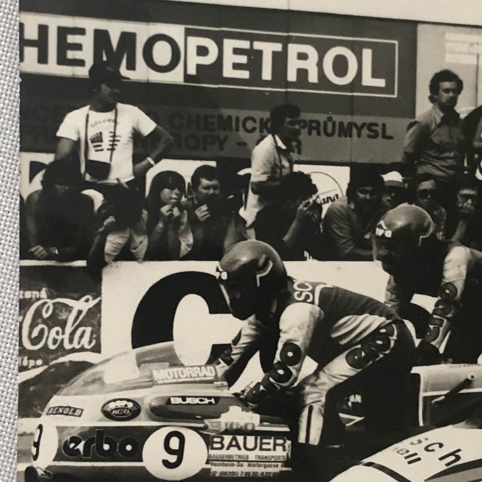 Vintage Motorcycle Racing Photo Photograph Print Germany Sidecar Side Car