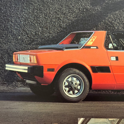 Bertone X19 Sales Sheet Brochure Mini Poster Fiat X1/9
