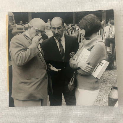 Vintage Racing Photo Photograph 1964 Rouen Stirling Moss Driver and Alfred Moss