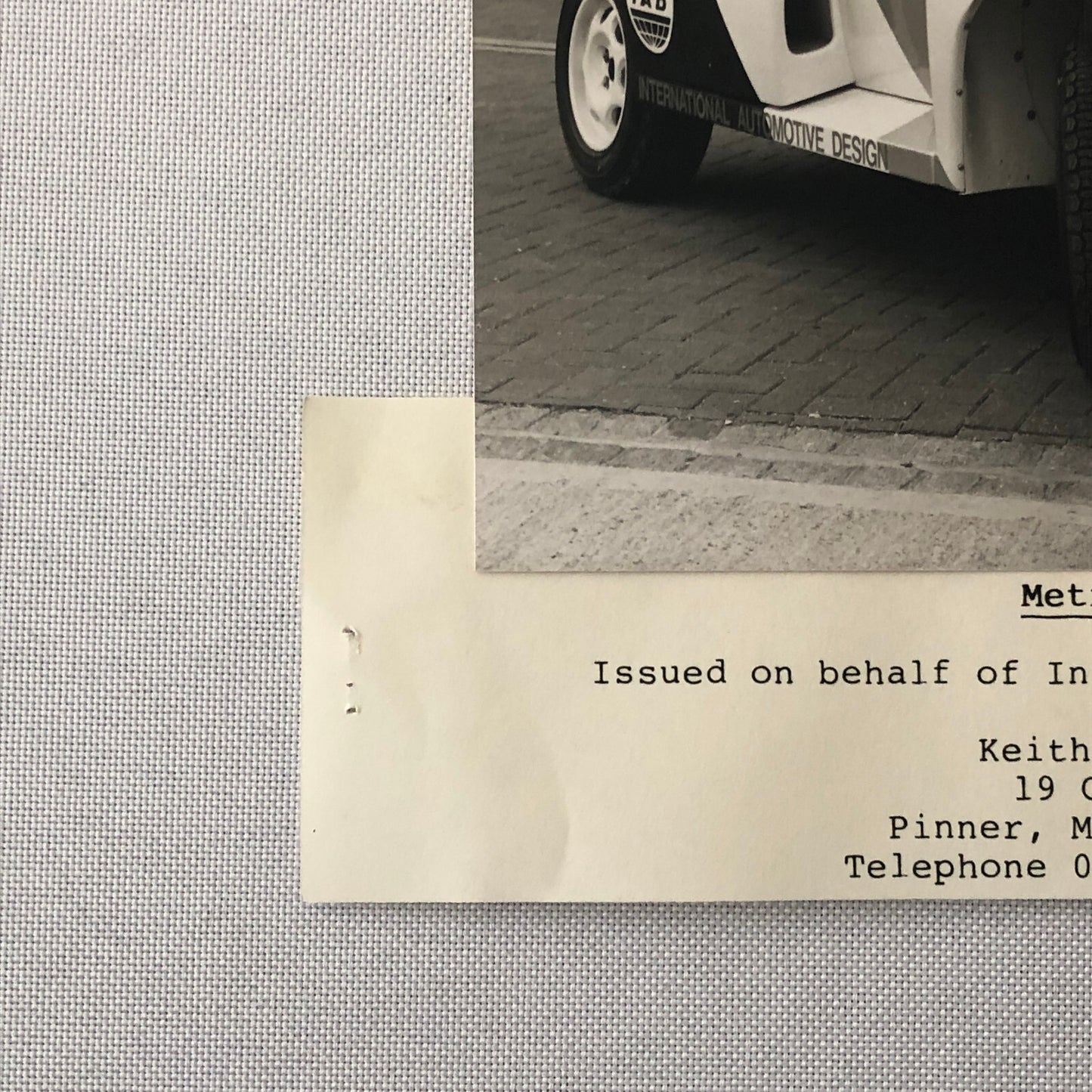 MG Metro 6R4 Rally Car IAD International Automotive Design Photo Photograph