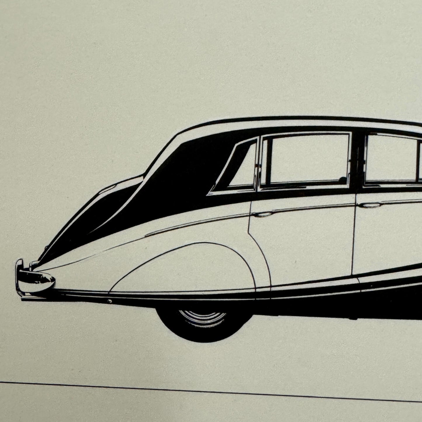 Vintage Bentley Car Automobile Illustration Art Drawing Hand Drawn Robert Preis