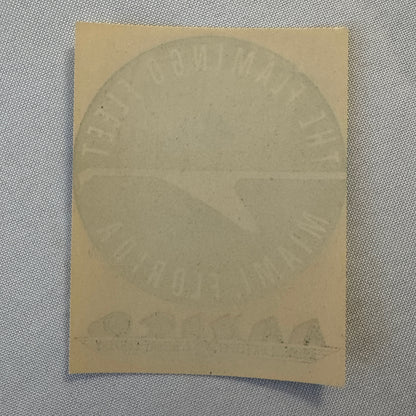 Vintage American Air Export Flamingo Fleet Aircraft Luggage Label Miami Florida