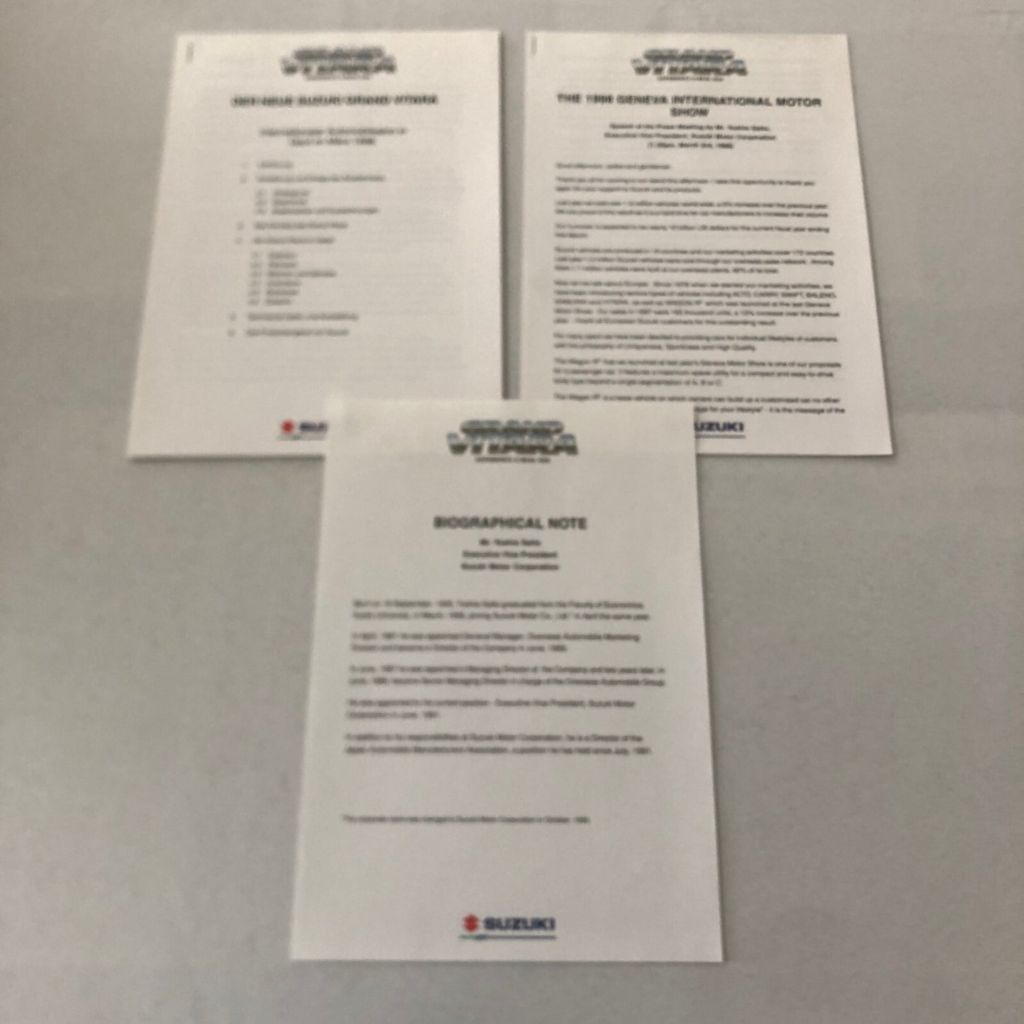 Suzuki Grand Vitara 4x4 Press Kit Brochure Photos 35MM Slides 1998