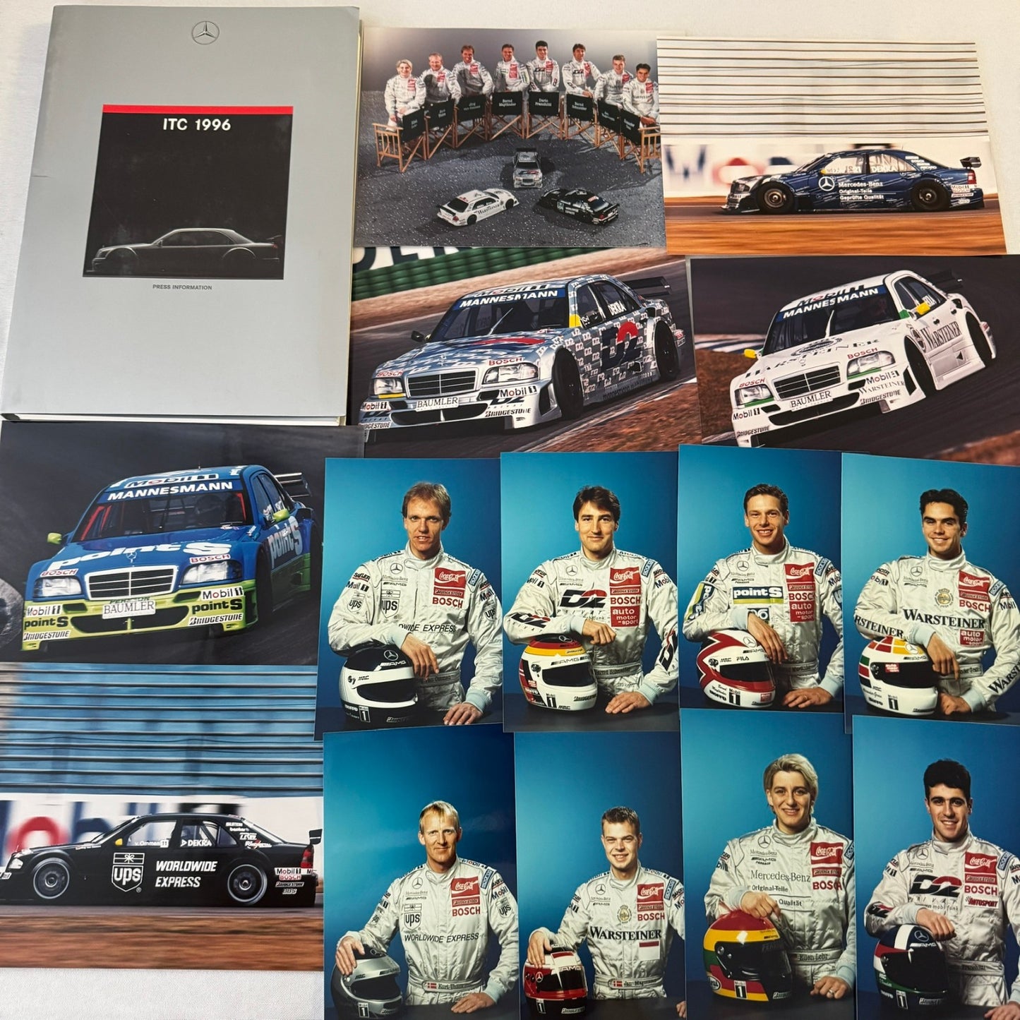 1996 Mercedes ITC AMG Racing Press Kit Dario Franchitti Ellen Lohr Kurt Thiim