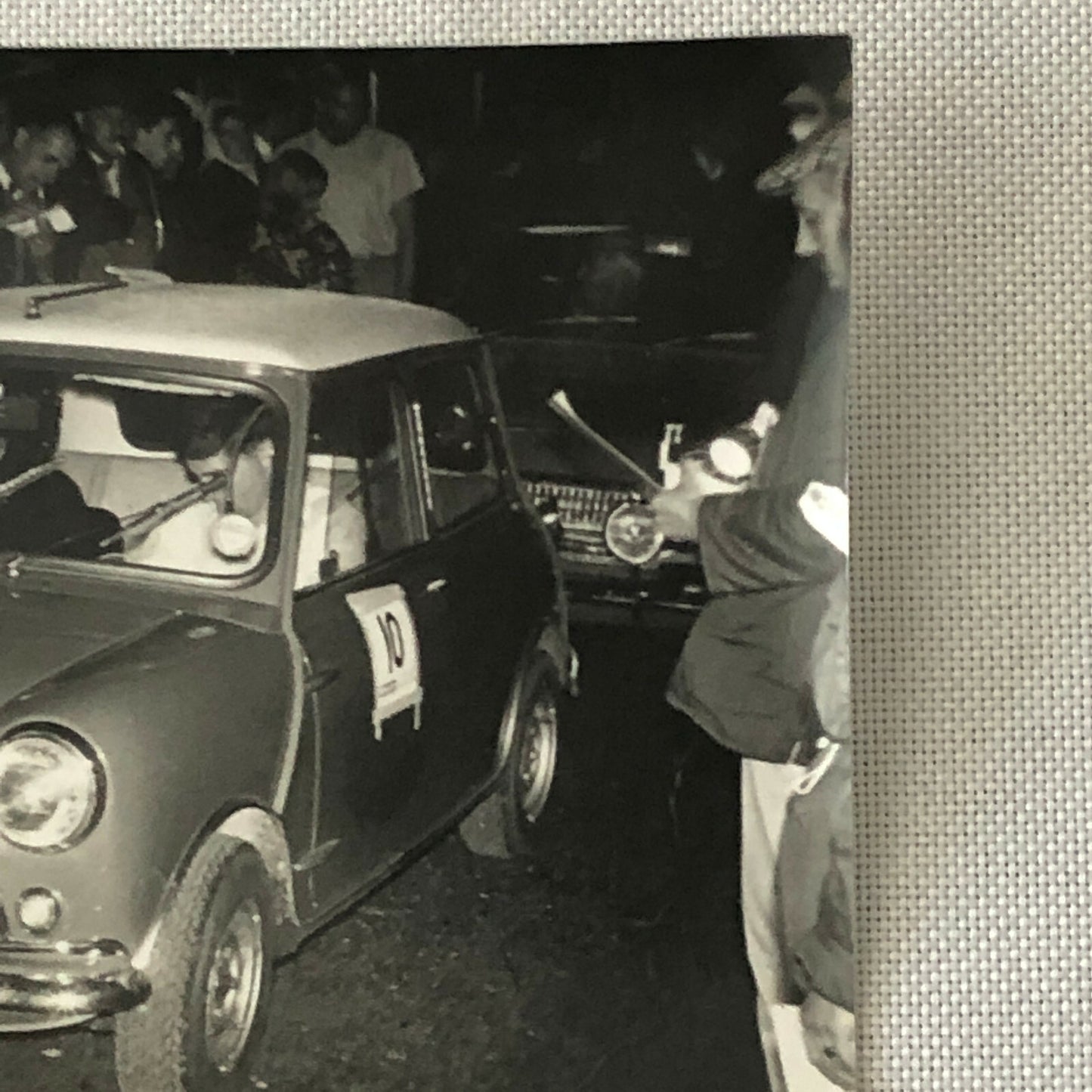 Vintage MINI Racing Car Photo Photograph Print - Rally Rallye Car ? 