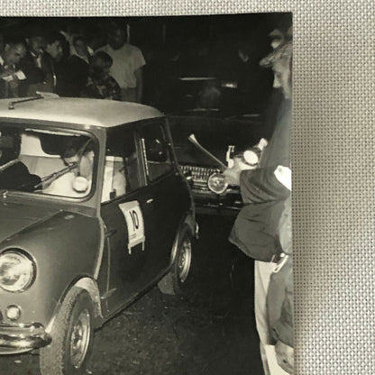 Vintage MINI Racing Car Photo Photograph Print - Rally Rallye Car ? 