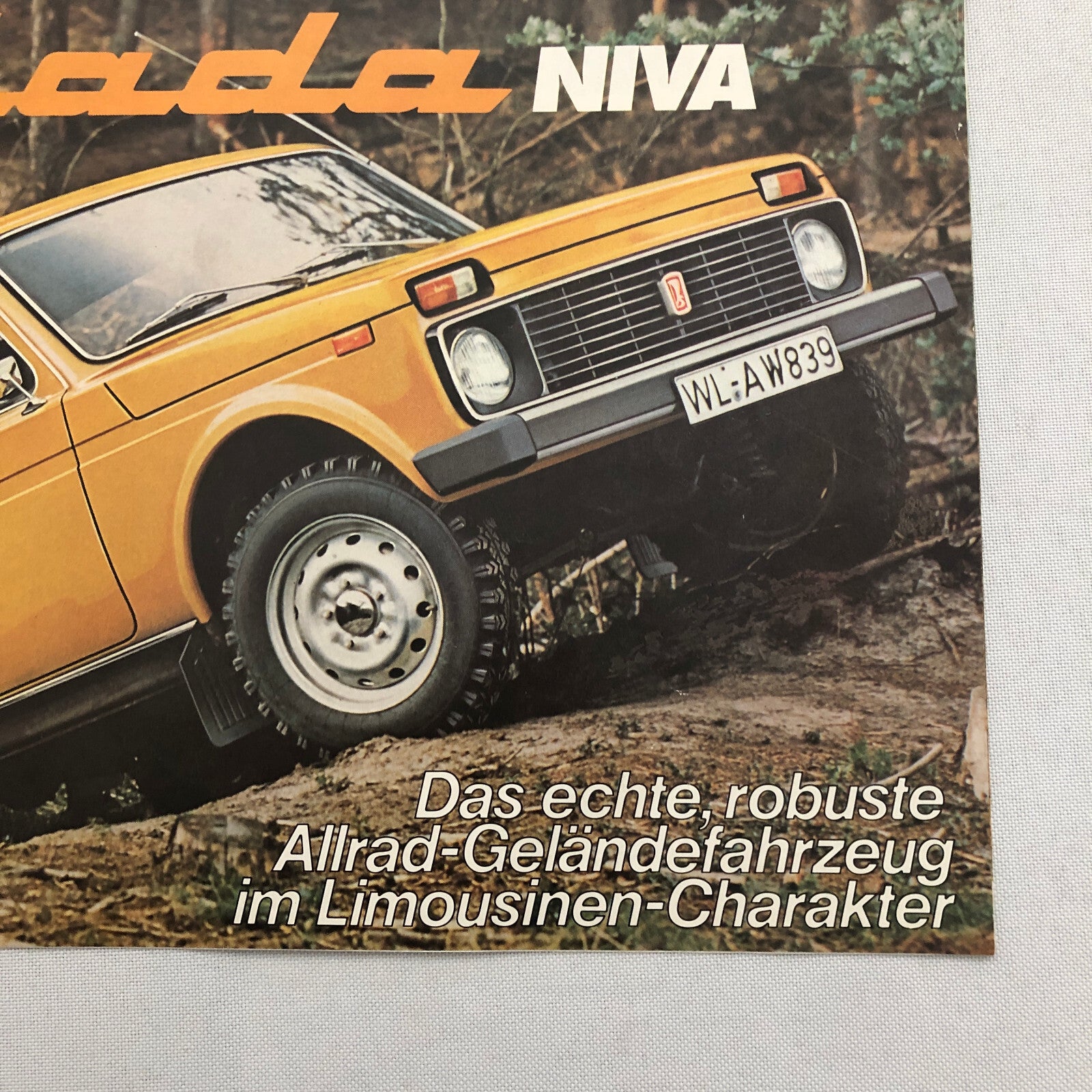 Lada Niva Car Sales Brochure Catalog GERMAN Text European Market
