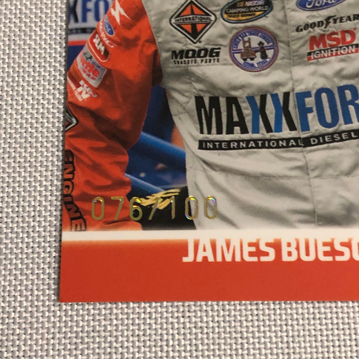 2010 Press Pass Rookie Recap RC James Buescher /100 NASCAR Card