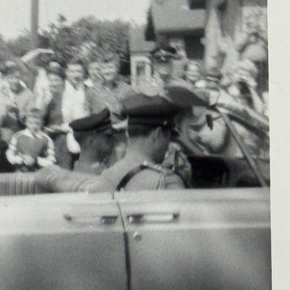 Vintage Presidential Motorcade Car Photo Lady Bird Johnson Lyndon Baines Johnson