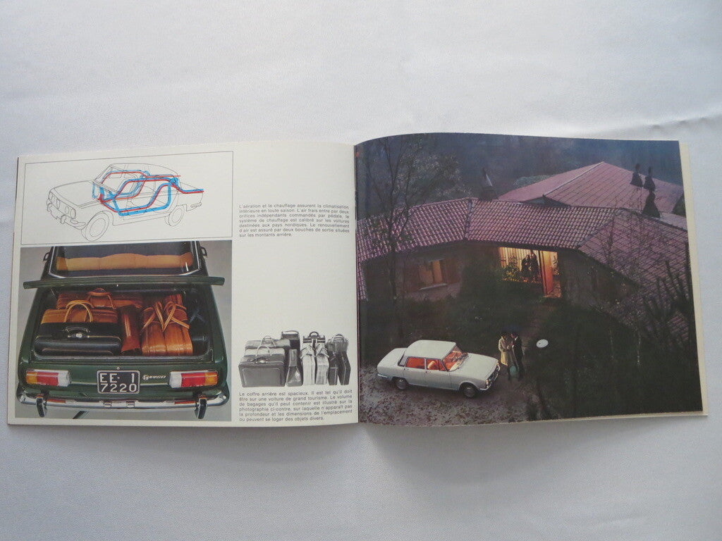 Vintage Alfa Romeo 1750 Sedan Sales Brochure Catalog - FRENCH TEXT 