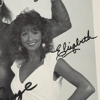 Macho Man Randy Savage and Miss Elizabeth 1987 WWF Wrestling Promo Photo Card