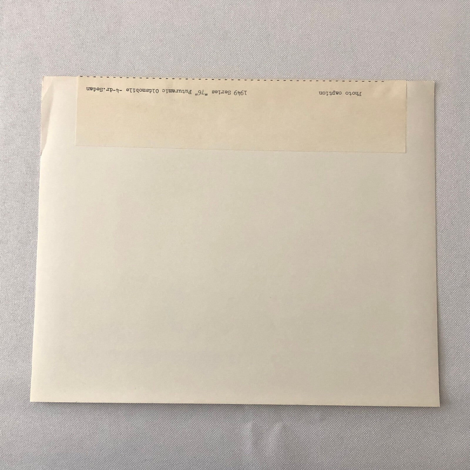 1949 Oldsmobile Series 76 Futuramic Sedan Factory Press Photo Photograph