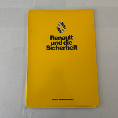 1980 Renault 5 Safety Testing Car Press Kit Brochure Photos Vintage GERMAN Text