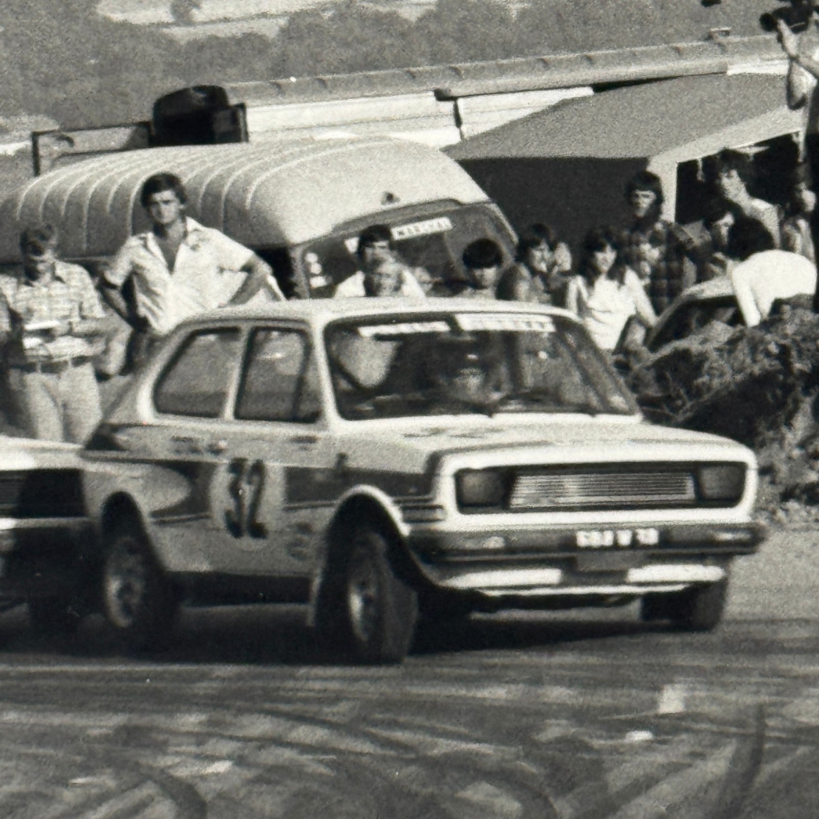 Vintage Rally Racing Photo Photograph Print DPPI Fiat 127 Cars