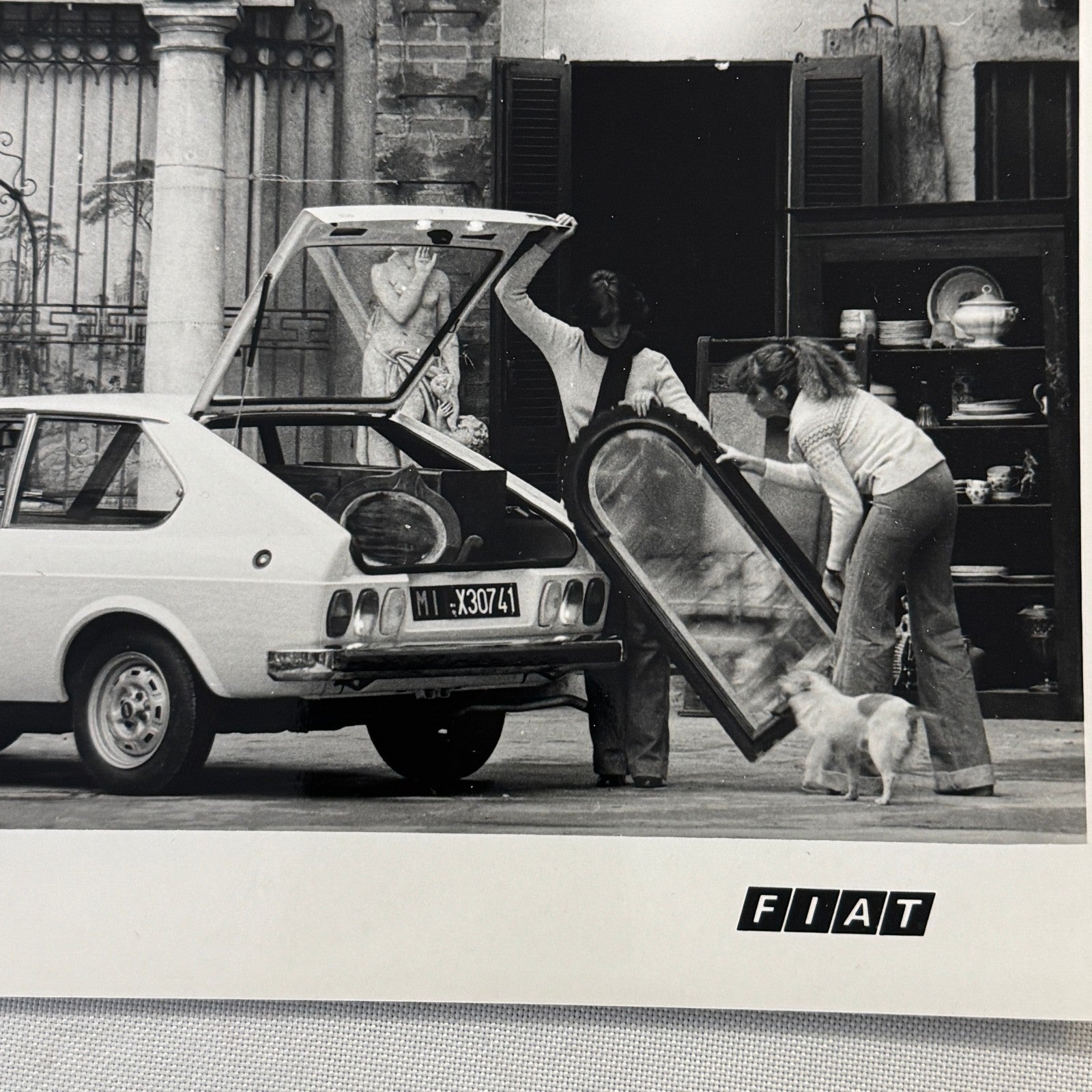 Fiat 128 3P Car Factory Press Photo Photograph Print Vintage 1976