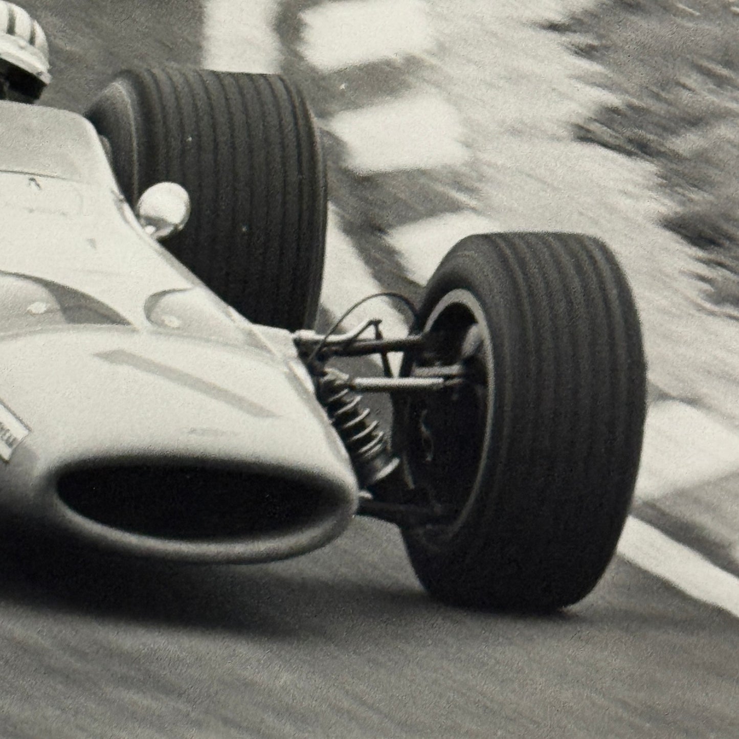Vintage Racing Photo Denny Hulme McLaren 1968 RAC Grand Prix Photograph