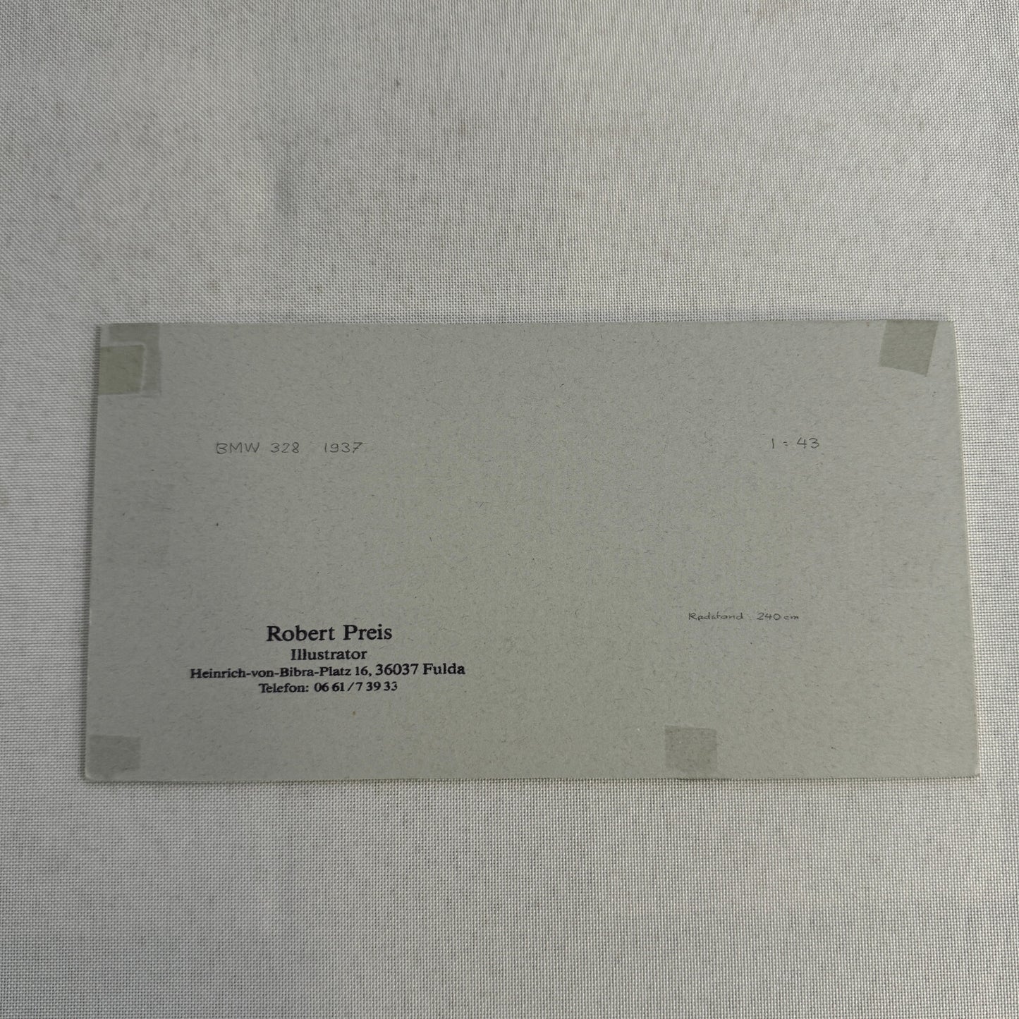 1938 BMW 328 Car Illustration Art Drawing Hand Drawn Vintage Miniature Detailed