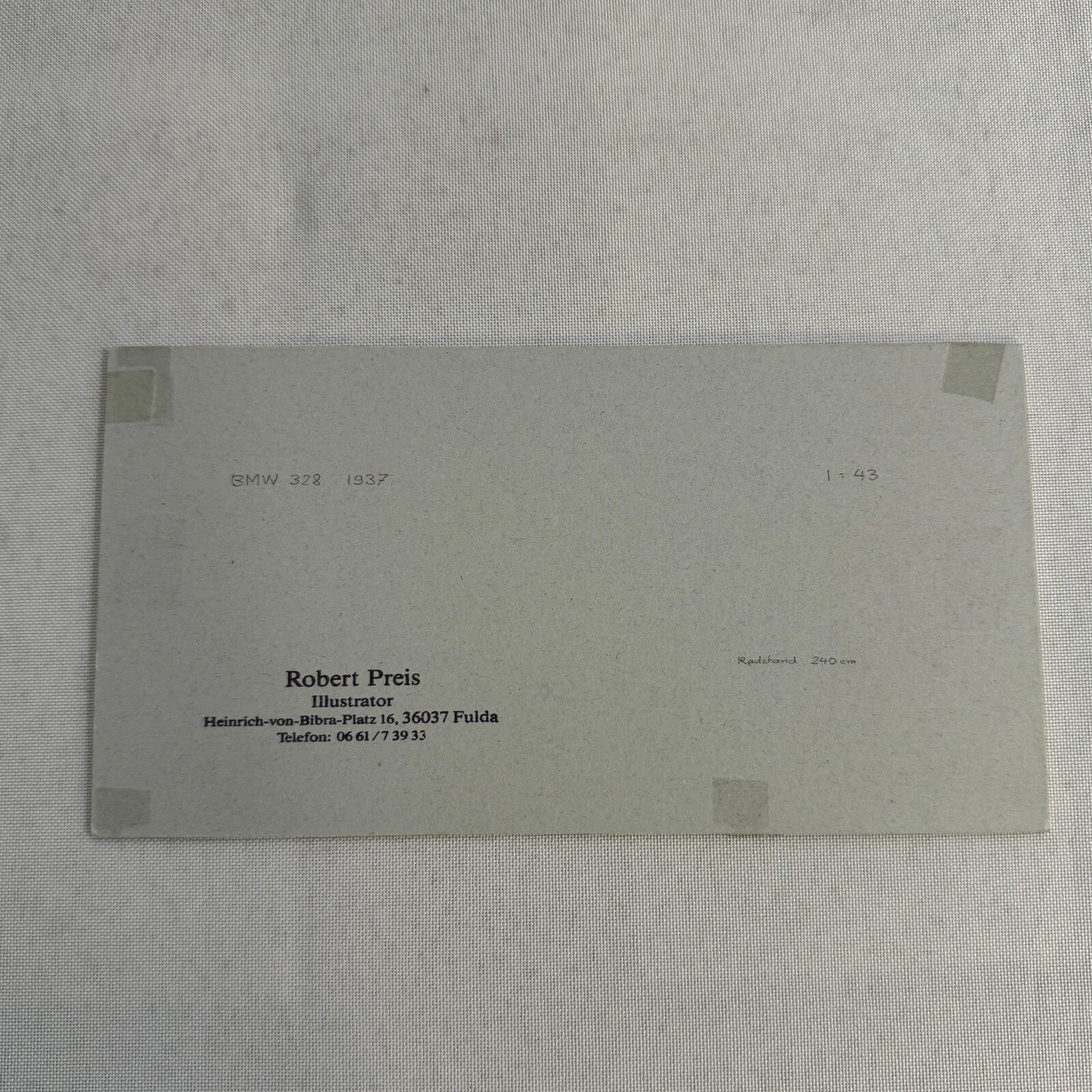 1938 BMW 328 Car Illustration Art Drawing Hand Drawn Vintage Miniature Detailed