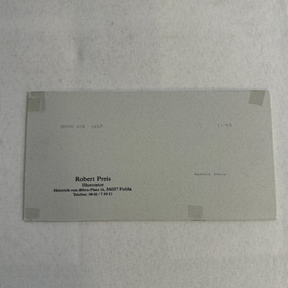 1938 BMW 328 Car Illustration Art Drawing Hand Drawn Vintage Miniature Detailed