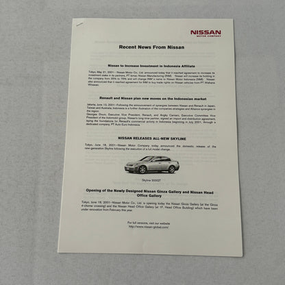 Nissan Tokyo Motor Show Concept Car Press KIt Brochure with CD Fairlady Z Nails