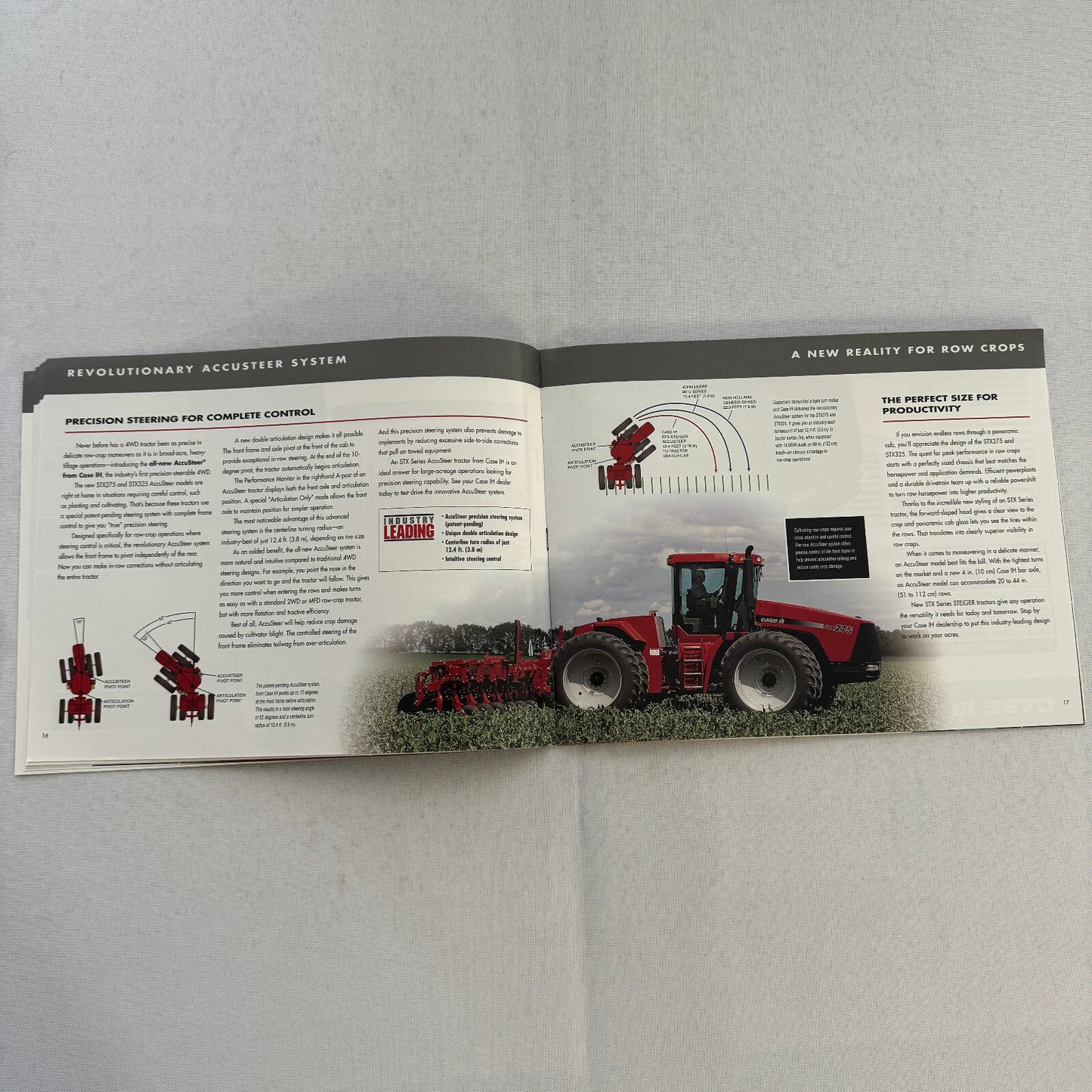 Case STX Series Steiger Tractor Sales Brochure Catalog Advertising 275 to 440 HP