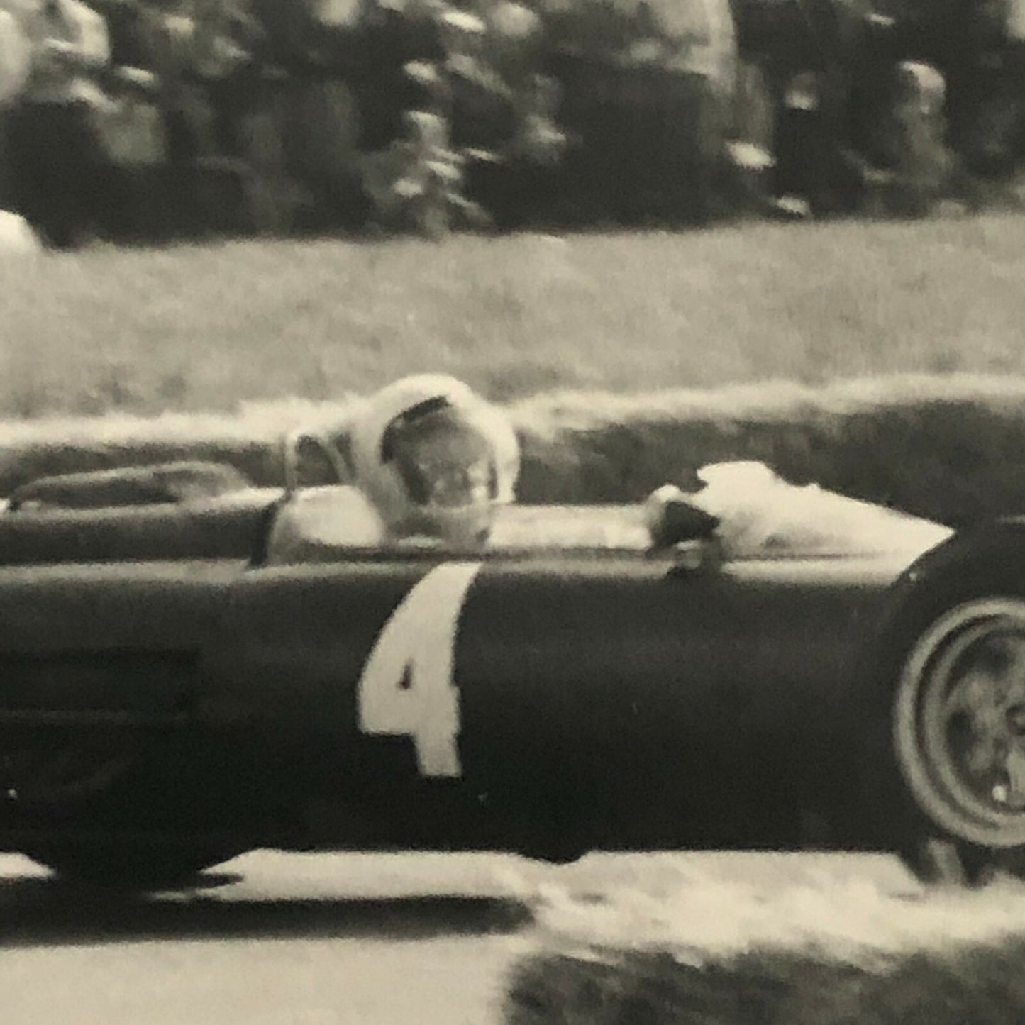 Vintage Racing Car Driver Photo Photograph Print 