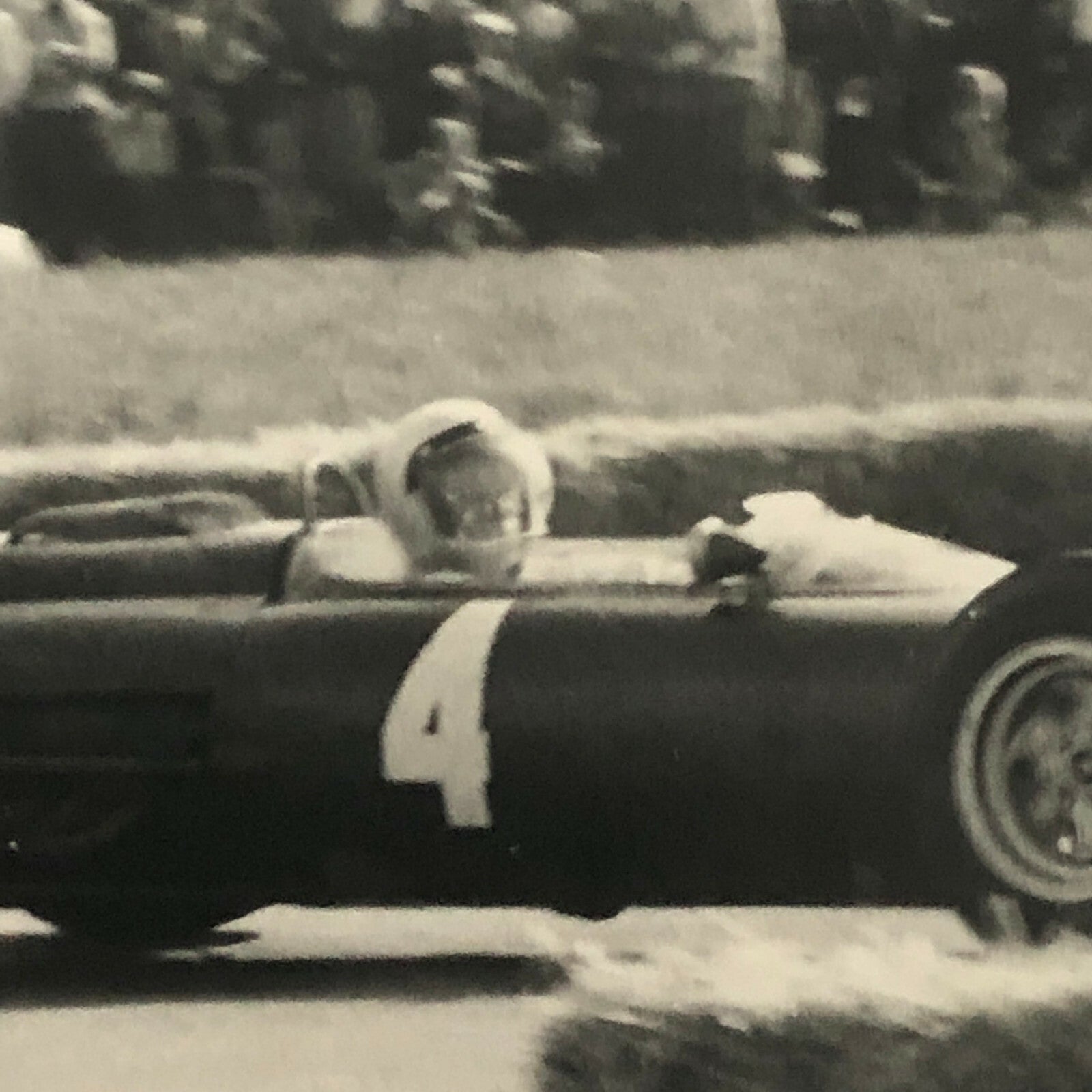 Vintage Racing Car Driver Photo Photograph Print 