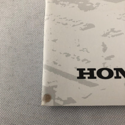 Honda Sales Brochure NSX Motorcycle Catalog GERMAN Text