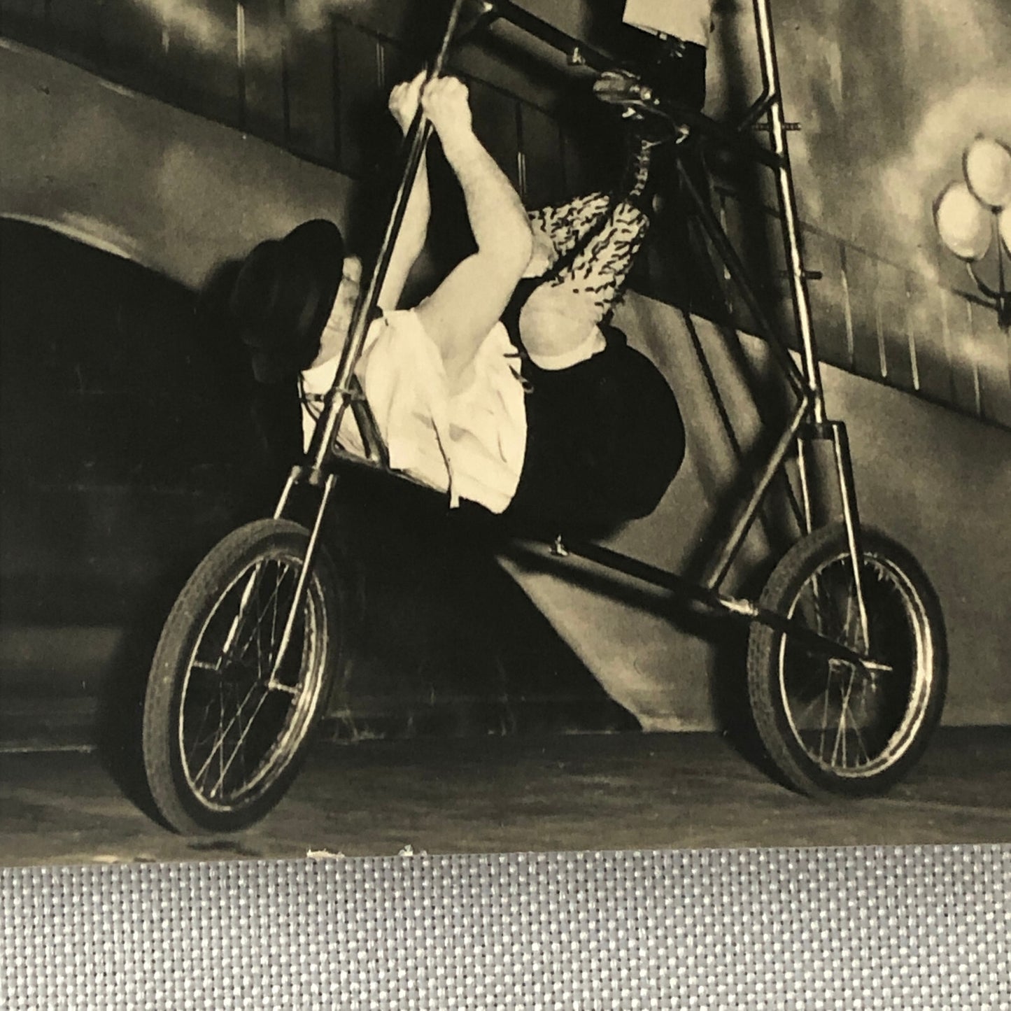 Circus Performer Vintage Photo Photograph Bicycle Balancing Act Berlin Germany