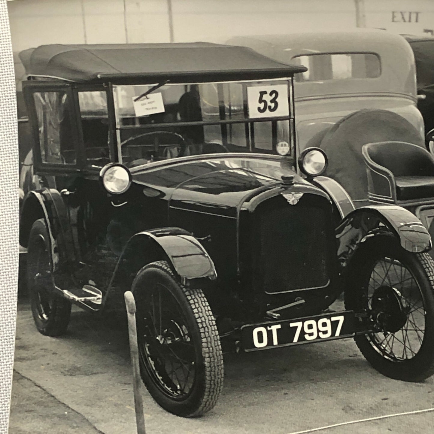 Antique Cars at Vintage Auction Photo Photograph Print 1903 Velox Miniature + 