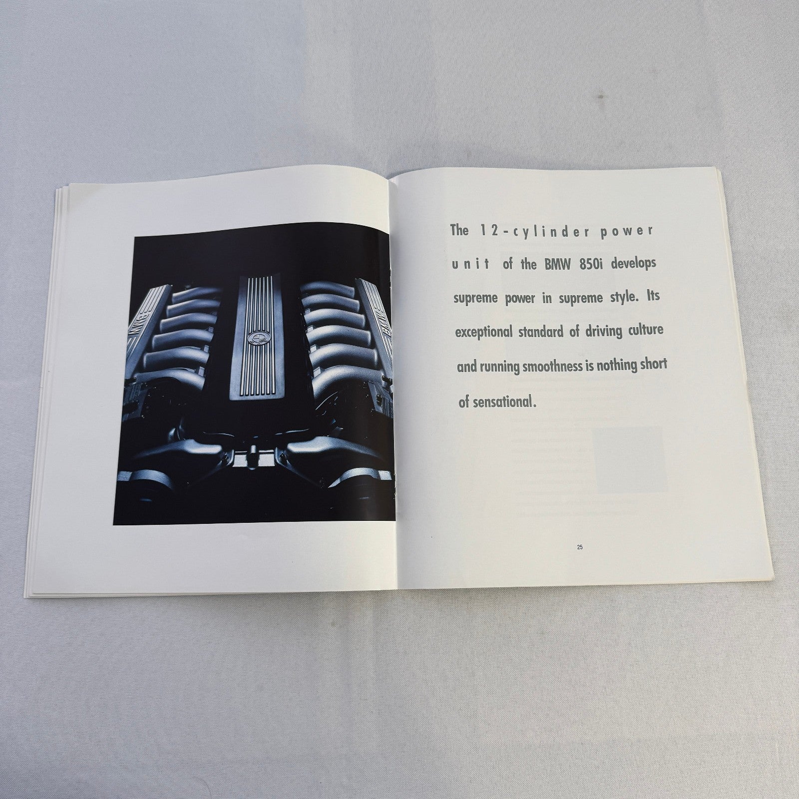 1990 BMW 850i Brochure Catalog BMW 8 Series BMW 850 Colour & Upholstery Lot 2x