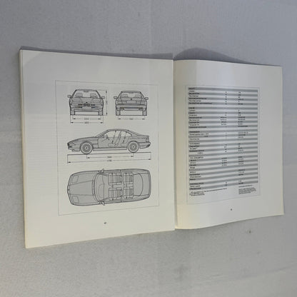 1990 BMW 850i Brochure Catalog BMW 8 Series BMW 850 Colour & Upholstery Lot 2x