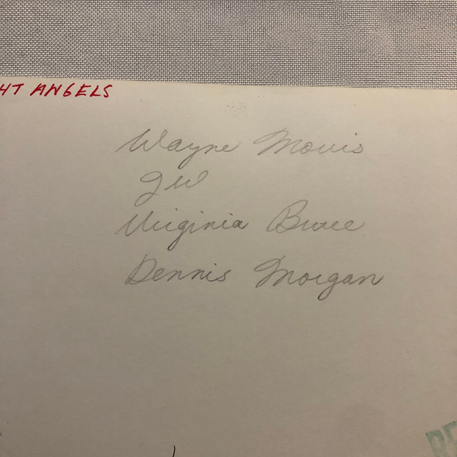 Movie Photo Photograph Flight Angels Virginia Bruce Dennis Morgan Wayne Morris