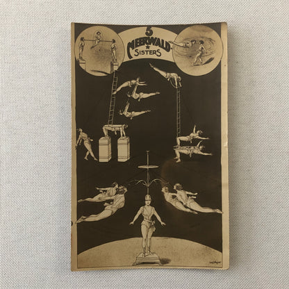 Circus Performer Postcard Post Card Acrobat Act 5 Meerwald Sisters