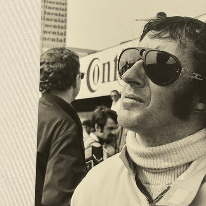 Vintage Racing Photo 1970 German Grand Prix Driver Jackie Stewart Motorsport