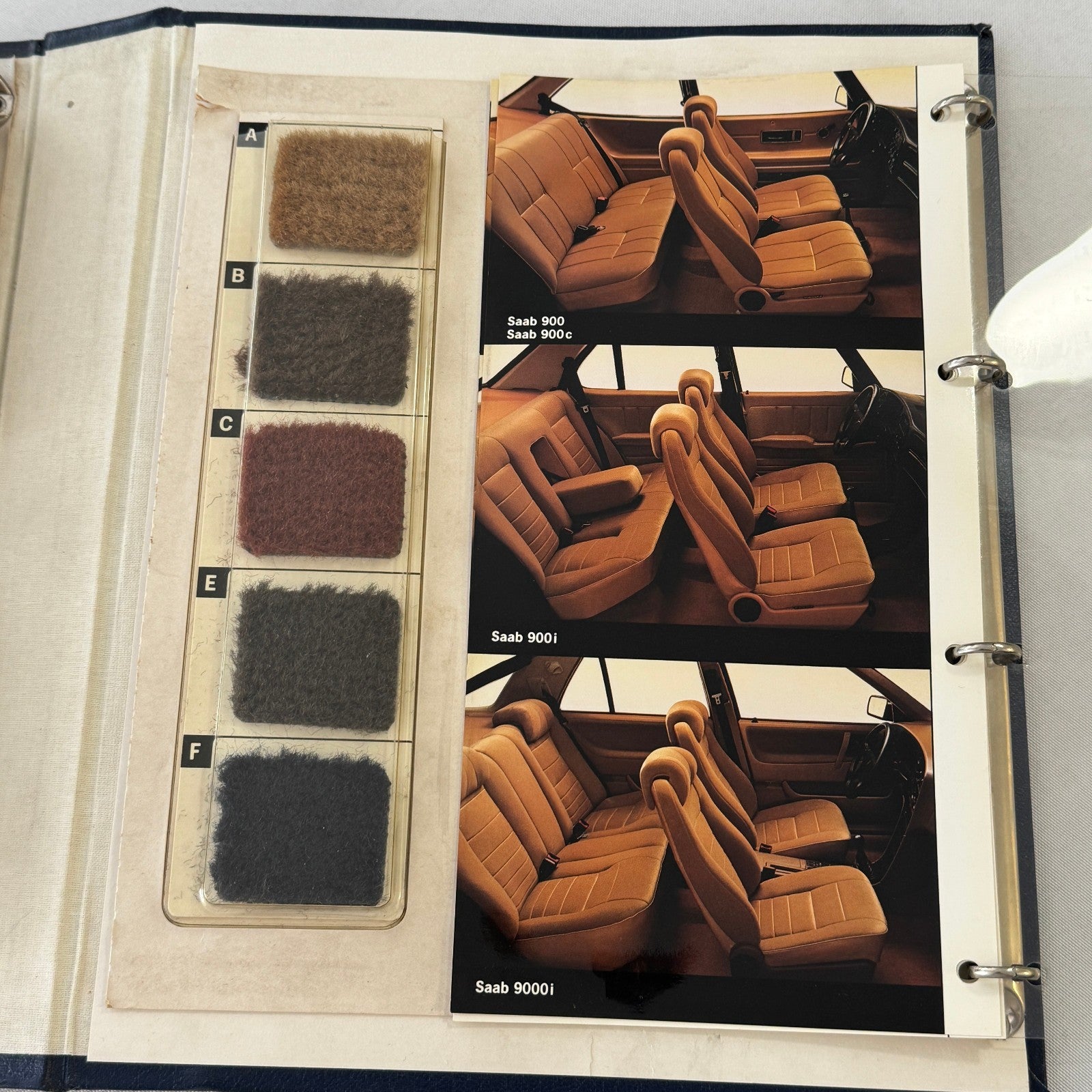 1988 Saab 900 and 9000 Colour & Upholstery Showroom Album Saab 900 Turbo GERMAN